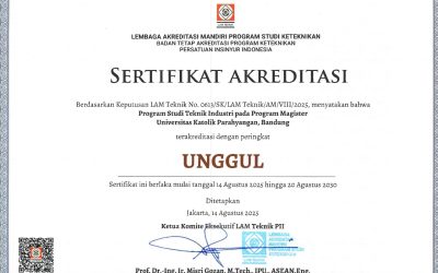 Program Studi Magister Teknik Industri-Akreditasi UNGGUL