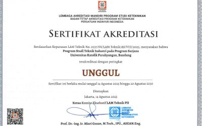Program Studi Sarjana Teknik Industri- Akreditasi UNGGUL